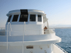 Unser Tauchboot von vorn