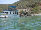 Unser Tauchboot in Venezuela